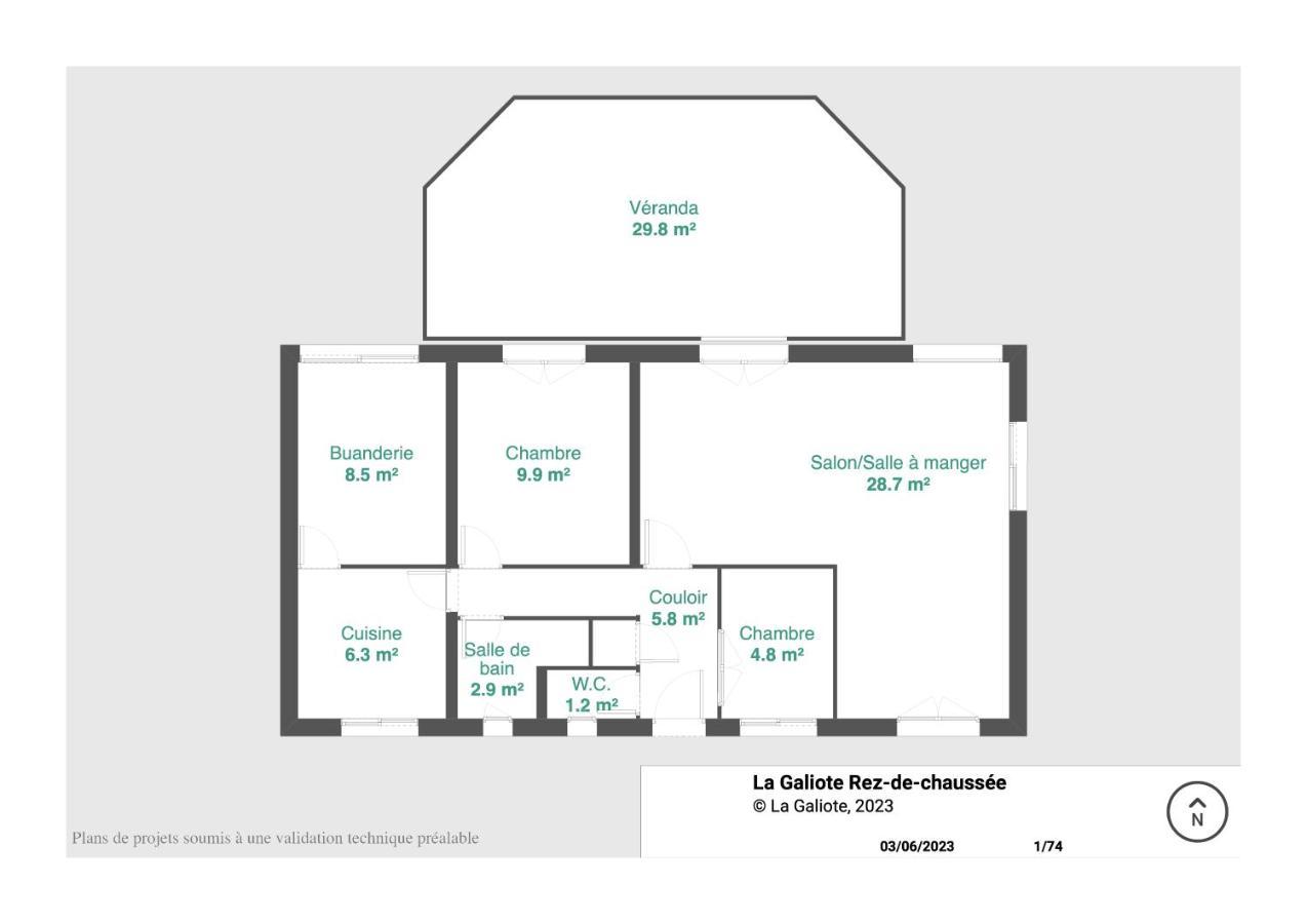 Villa Lumineuse En Front De Mer - Gold Beach Анель Екстер'єр фото
